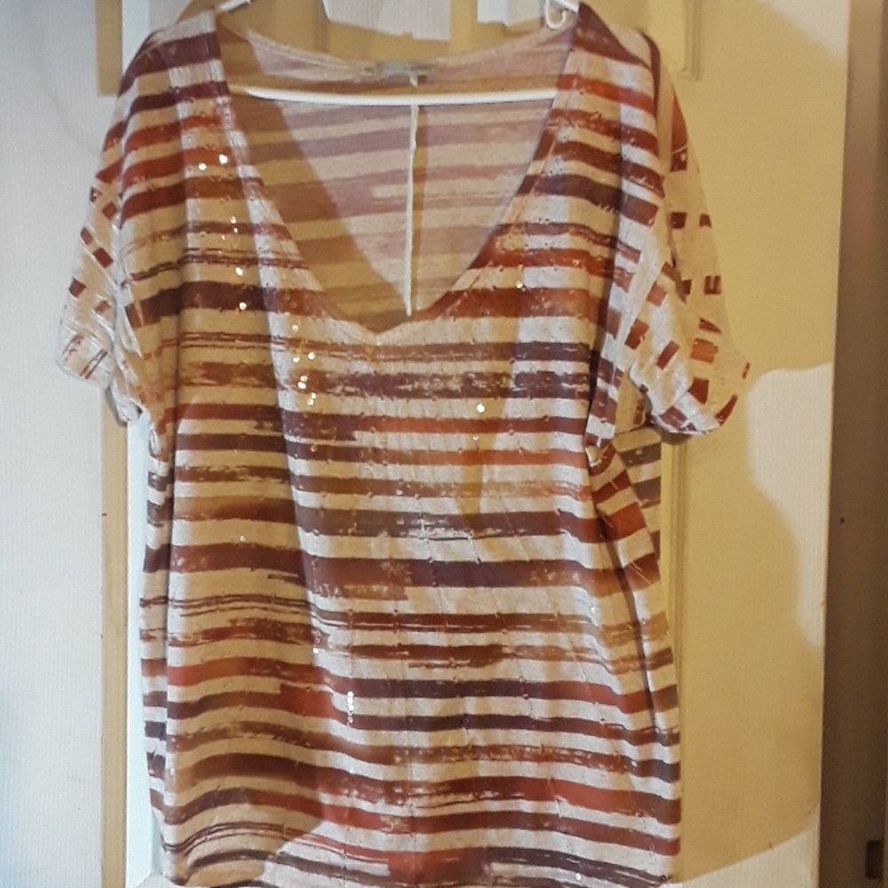 Plus size Maurices sequin blouse